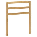 Armlæn modul 2 stk. Hvid 59 x 4 x 73 cm Massivt Akacietræ