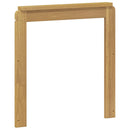 Armlænsmodul 2 stk. Hvid 59 x 6 x 61 cm Massivt Akacietræ