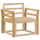 Armlænsmodul 2 stk. Hvid 58,5 x 8,5 x 60 cm Massivt Akacietræ