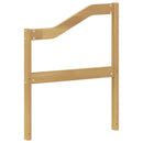Armlæn modul 2 stk. Hvid 59 x 4 x 73 cm Massivt Akacietræ