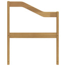 Armlæn modul 2 stk. Hvid 59 x 4 x 73 cm Massivt Akacietræ