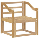 Armlæn modul 2 stk. Hvid 59 x 4 x 73 cm Massivt Akacietræ