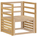Armlænsmodul 2 pcs Hvid 59 x 4 x 73 cm Massivt Akacietræ