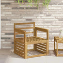 Armlænsmodul 2 pcs Hvid 59 x 6 x 61 cm Massivt Akacietræ