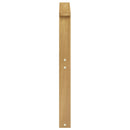 Armlænsmodul 2 pcs Hvid 60 x 6 x 61 cm Massivt Akacietræ
