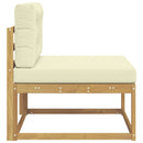 Udendørs Mellem Sofa Polyester Hvid