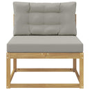 Udendørs Mellem Sofa Polyester Hvid