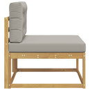 Udendørs Mellem Sofa Polyester Hvid