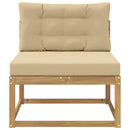 Udendørs Mellem Sofa Polyester Hvid