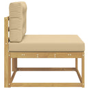 Udendørs Mellem Sofa Polyester Hvid