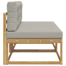 2 Stk Udendørs Mellem Sofa Polyester Hvid