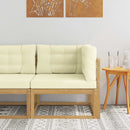 Udendørs Hjørnesofa Polyester Hvid
