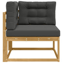 Udendørs Hjørnesofa Polyester Hvid