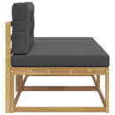 2 Stk Udendørs puf Polyester Hvid