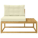 Udendørs Modulsofa med pude Hvid 115 x 83 x 73 cm Polyester
