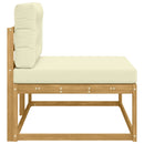 Udendørs Modulsofa med pude Hvid 115 x 83 x 73 cm Polyester
