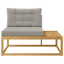 Udendørs Modulsofa med pude Hvid 115 x 83 x 73 cm Polyester