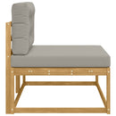 Udendørs Modulsofa med pude Hvid 115 x 83 x 73 cm Polyester