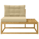 Udendørs Modulsofa med pude Hvid 115 x 83 x 73 cm Polyester