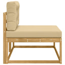 Udendørs Modulsofa med pude Hvid 115 x 83 x 73 cm Polyester
