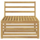 Udendørs Mellem Sofa Massivt Akacietræ Hvid 83 x 79 x 73 cm