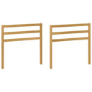 Armlænsmodul 2 pcs Hvid 79 x 4 x 73 cm Massivt Akacietræ