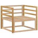 Armlænsmodul 2 pcs Hvid 79 x 4 x 73 cm Massivt Akacietræ