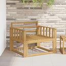 Armlæn Modul 2 pcs Hvid 80 x 6 x 61 cm Massivt Akacietræ