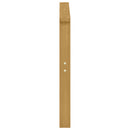 Armlæn Modul 2 pcs Hvid 80 x 6 x 61 cm Massivt Akacietræ