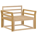 Armlænsmodul 2 stk. Hvid 78,5 x 8,5 x 60 cm Massivt Akacietræ