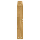 Armlænsmodul 2 pcs Hvid 78,5 x 10 x 61 cm Massivt Akacietræ