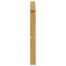 Armlænsmodul 2 pcs Hvid 80 x 6 x 61 cm Massivt Akacietræ