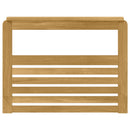 Armlænsmodul 2 pcs Hvid 79 x 6 x 61 cm Massivt Akacietræ