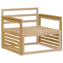 Armlænsmodul 2 pcs Hvid 79 x 6 x 61 cm Massivt Akacietræ