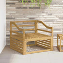 Armstøtte Modul 2 stk. Hvid 79 x 4 x 73 cm Massivt Akacietræ