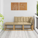 3 stk. Sektionel sofa enheder Hvid