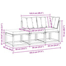 3 stk. Sektionel sofa enheder Hvid