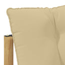 Udendørs Mellem Sofa med pude Hvid 79 x 83 x 73 cm stål