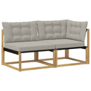 Sektionel sofa enheder med pude Hvid 162,5 x 83 x 73 cm