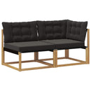 Sektionel sofa enheder med pude Hvid 162,5 x 83 x 73 cm
