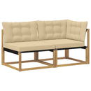 Sektionel sofa enheder med pude Hvid 162,5 x 83 x 73 cm