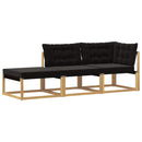 Sektionel sofa enheder med pude Hvid 241,5 x 83 x 73 cm
