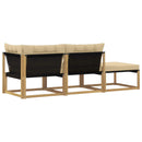 Sektionel sofa enheder med pude Hvid 241,5 x 83 x 73 cm