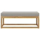 Udendørs Skammel Bænk Hvid 115 x 43 x 45 cm Massivt Akacietræ