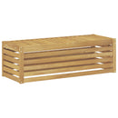 Udendørs Skammel Bænk Hvid 115 x 43 x 37 cm Massivt Akacietræ