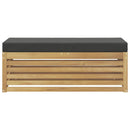 Udendørs sofagruppe Hvid og antracit 115 x 43 x 45 cm
