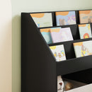 Børnebogreol Sort 72,5 x 29,5 x 69 cm Konstrueret træ
