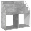 Børnebogreol Beton Grå 72,5 x 29,5 x 69 cm Konstrueret træ