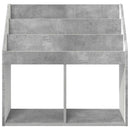 Børnebogreol Beton Grå 72,5 x 29,5 x 69 cm Konstrueret træ
