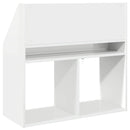 Børnebogreol Høj gloss hvid 72,5 x 29,5 x 69 cm Konstrueret træ